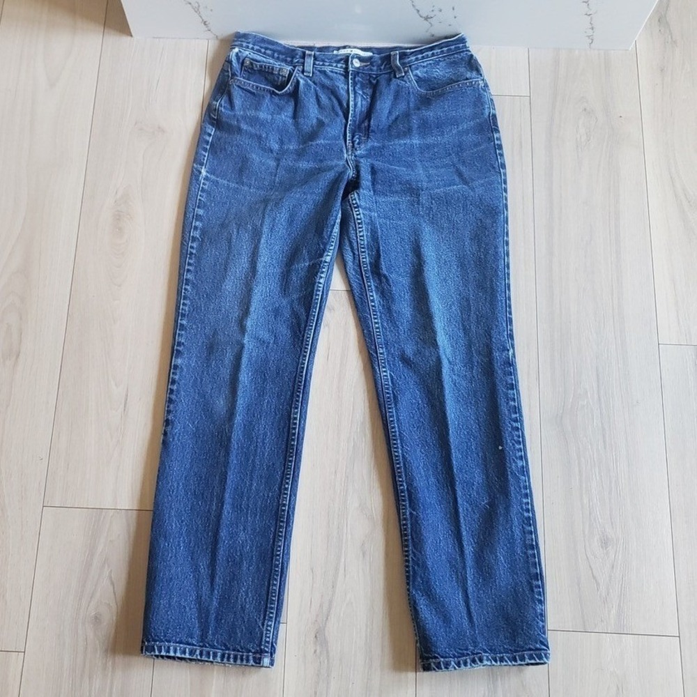 Tommy Hilfiger Jeans Womens 14 Freedom Mom Triple T Medium Wash Vintage Denim